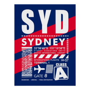 SYD Sydney Airport Poster