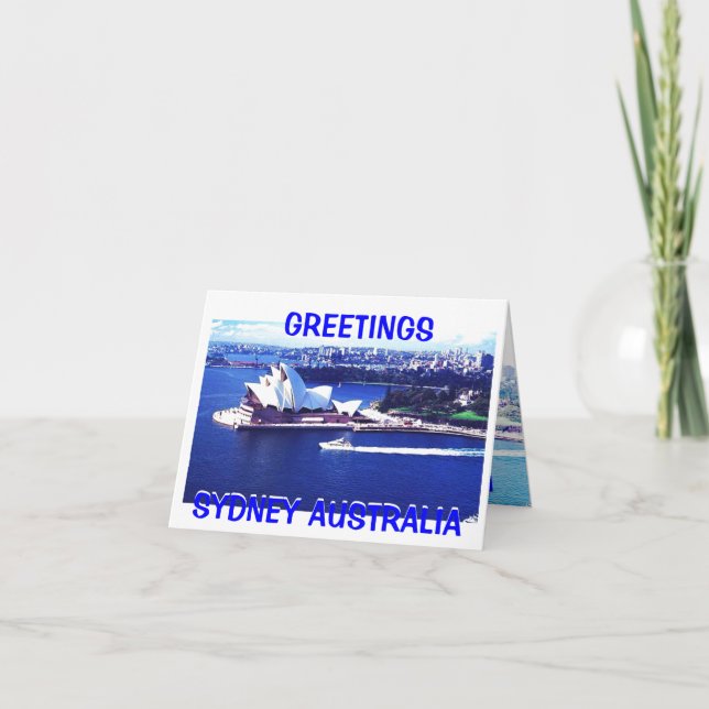 sydney 2, GREETINGS, SYDNEY AUSTRALIA , SYDNEY ... Card (Front)