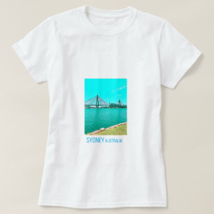 Sydney ANZAC Bridge harbour scene T-Shirt