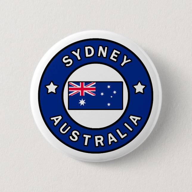 Sydney Australia 2 Inch Round Button (Front)