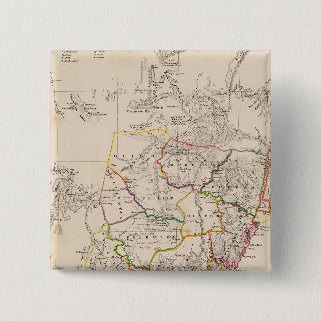 Sydney Australia 2 Inch Square Button (Front)