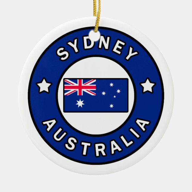 Sydney Australia Ceramic Ornament (Front)