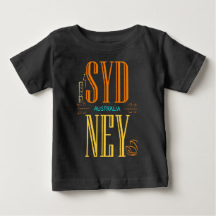 Sydney Australia City Sign Baby T-Shirt