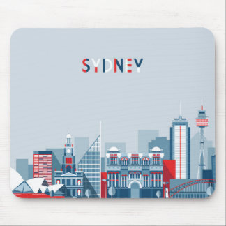 Sydney Australia City Skyline Mouse Pad