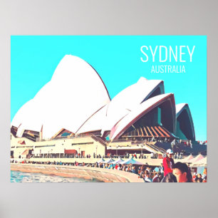Sydney Australia Opera House travel print