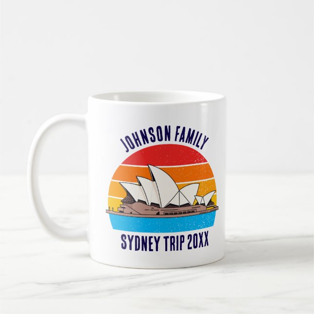 Sydney Australia Opera House Vacation Keepsake Coffee Mug (Left)