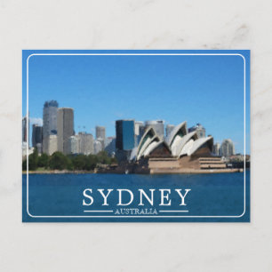 Sydney Australia Opera House Vintage Holiday Postcard