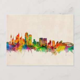 Sydney Australia Skyline Cityscape Postcard