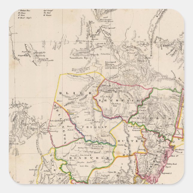 Sydney Australia Square Sticker (Front)