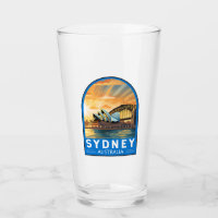 Sydney Australia Travel Art Vintage
