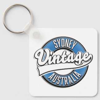 Sydney Australia Vintage style logo Keychain