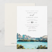 SYDNEY AUSTRALIA Watercolor Illustration Wedding