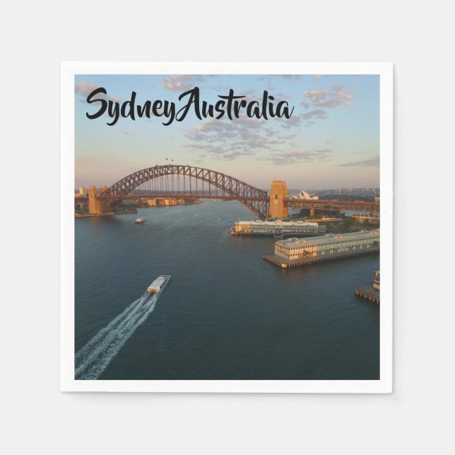 Sydney Australie 50 serviettes en papier (Devant)