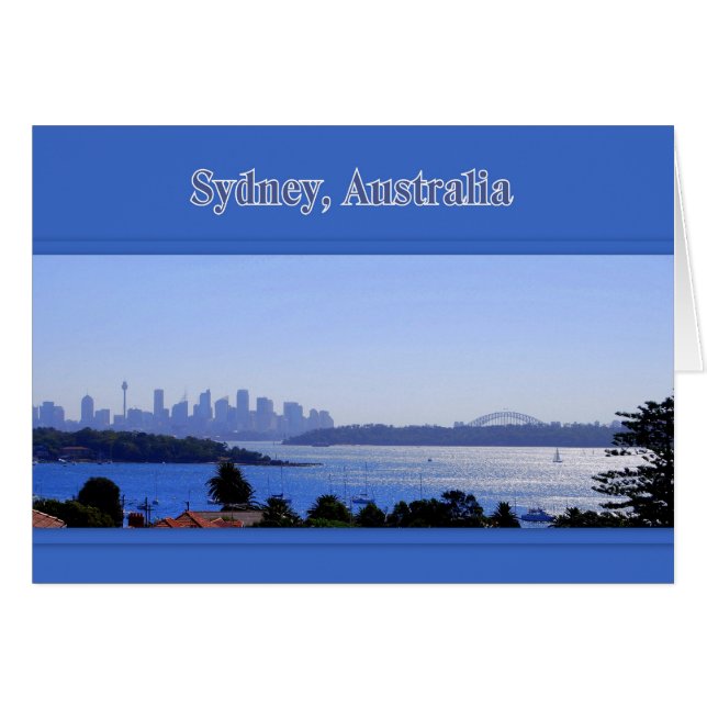 Sydney, Australie, Carte de port (Devant horizontal)