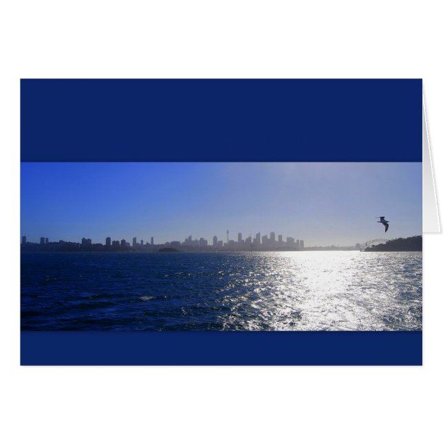 Sydney, Australie, carte de port (Devant horizontal)