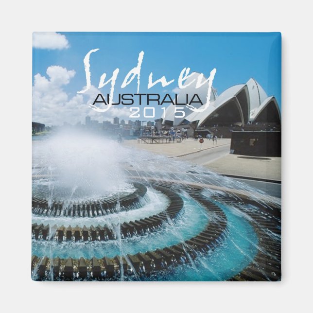 Sydney Australie Souvenir Magnet Change Année (Devant)