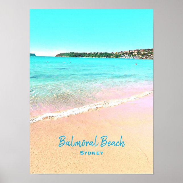 Sydney Balmoral Beach nature scenery Poster (Front)