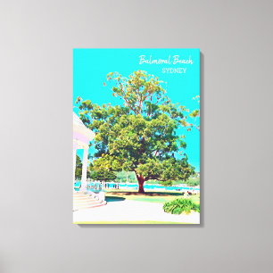 Sydney Balmoral Beach white Rotunda Canvas Print