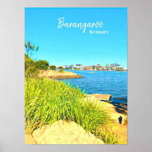 Sydney Barangaroo scenic travel Poster (Front)