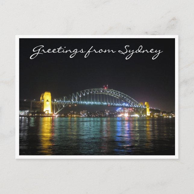 sydney bridge greetings postcard (Front)