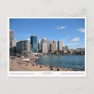 Sydney CBD Urban Skyline and Cityscape Australia Postcard