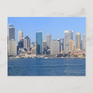 Sydney city panorama postcard
