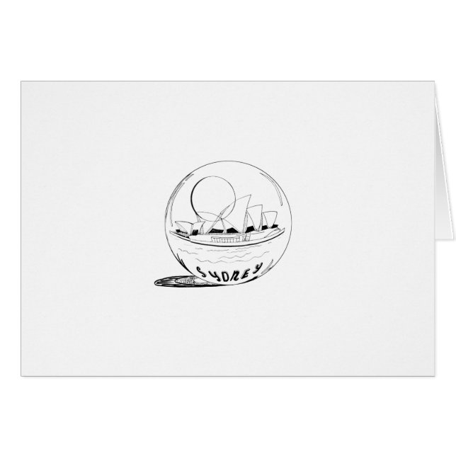 Sydney dans un globe de verre (Devant horizontal)