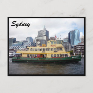 sydney ferry view postcard