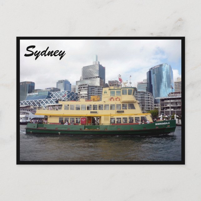 sydney ferry view postcard (Front)