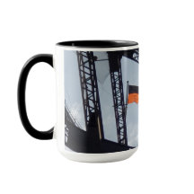 Sydney harbor bridge aboriginal flag mug.