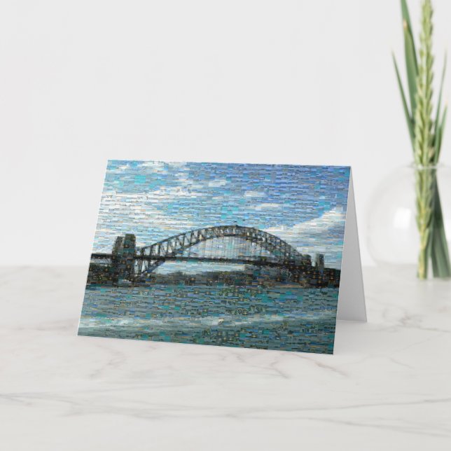 Sydney Harbor Bridge (Mosaic) Card (Front)