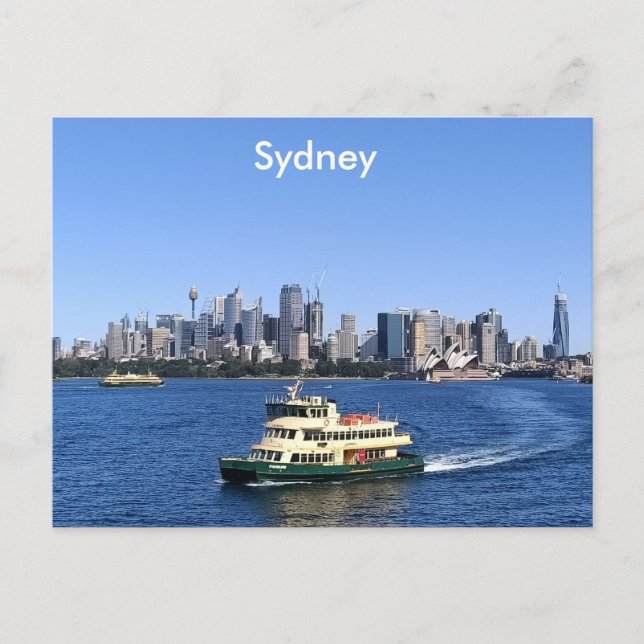 Sydney Harbor Postcard (Front)