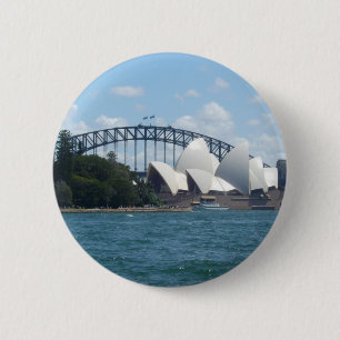 sydney harbour 2 inch round button