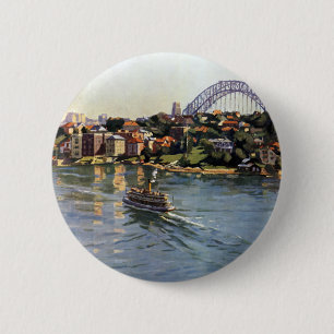 Sydney Harbour Australia 2 Inch Round Button
