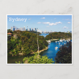 sydney harbour bays postcard