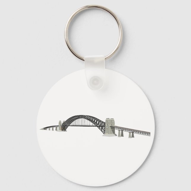Sydney Harbour Bridge: 3D Model: Keychain (Front)