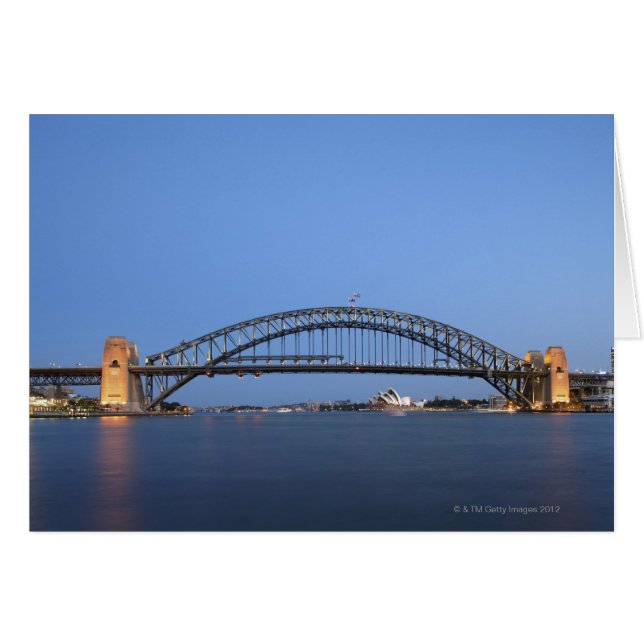 Sydney Harbour Bridge and Opera House at dusk (Front Horizontal)