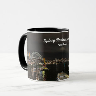 Sydney Harbour Bridge and Opera House by Night Mug