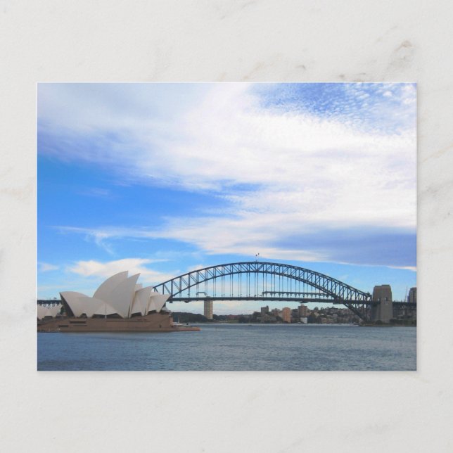 Sydney Harbour Bridge and Opera House Postcard (Front)