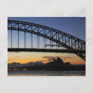 Sydney Harbour Bridge and Sydney Opera House at 2 Postcard