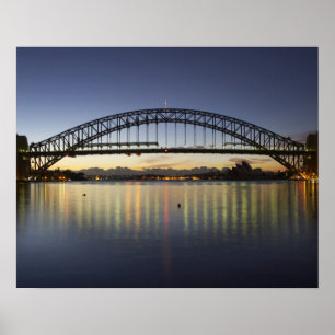 Sydney Harbour Bridge and Sydney Opera House at Poster