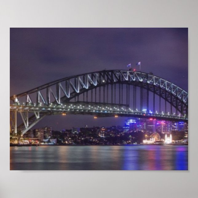 Sydney Harbour Bridge Austrailia Poster (Front)