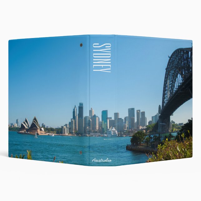 Sydney Harbour Bridge & Opera House Skyline Binder (Background)