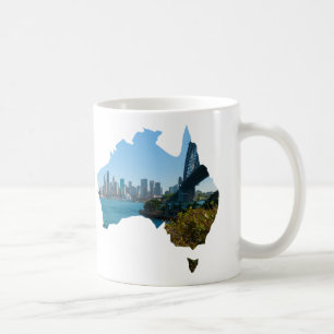 Sydney Harbour Bridge & Opera House Skyline Custom Coffee Mug