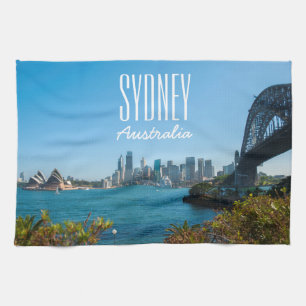 Sydney Harbour Bridge & Opera House Skyline Kitchen Towel