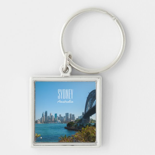 Sydney Harbour Bridge & Skyline Australia Keychain (Front)