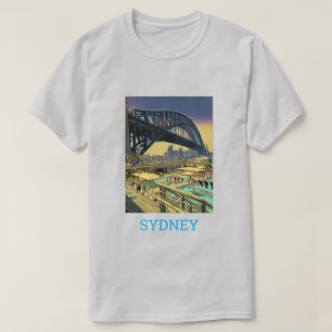 Sydney Harbour Bridge travel art T-Shirt