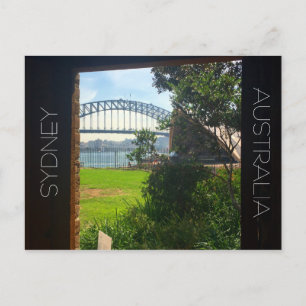 sydney harbour doorway postcard