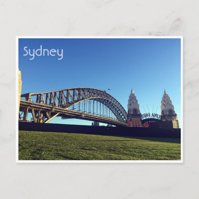 sydney harbour green postcard (Front)