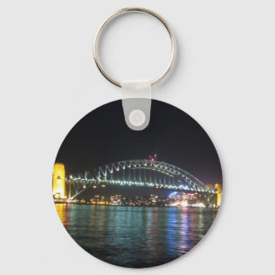 sydney harbour night keychain